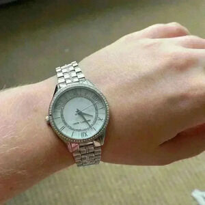 Michael Kors Women’s Watch silver/white gold toned watch.